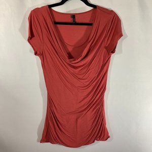 Maurice's Women's Peach Short Sleeved Blouse